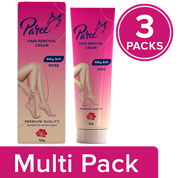 Paree Hair Removal Cream Silky Soft With Rose (50g)