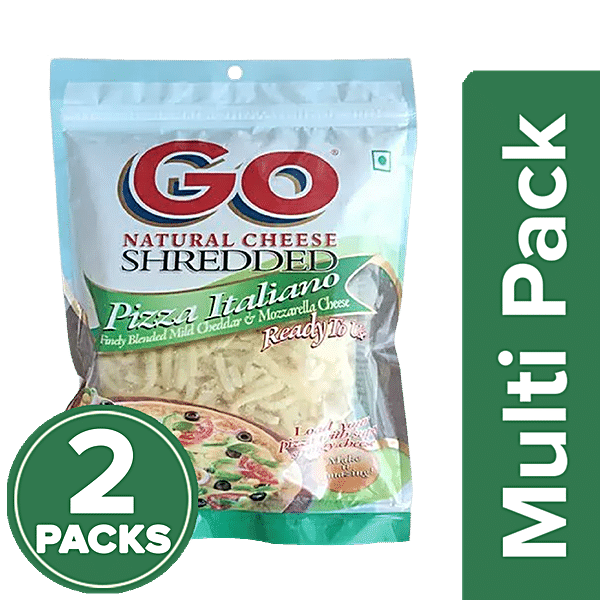 Buy Go Natural Shredded Cheese - Pizza Italiano, Made from Cow\'s Milk  Online at Best Price of Rs 250 - bigbasket