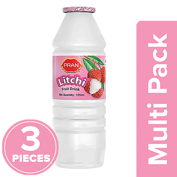 Buy Pran Litchi Fruit Drink Made From Pulp Helps Fight Heart Disease