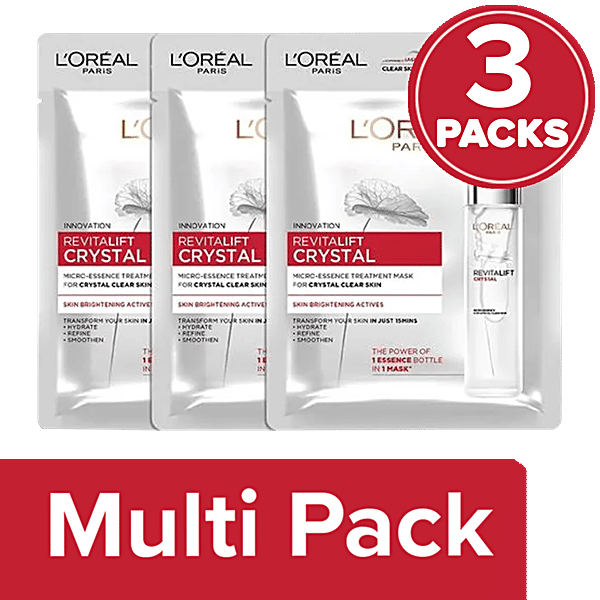 Buy L'Oreal Paris Revitalift Crystal Micro-Essence Treatment Sheet Mask ...