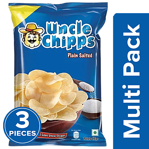 Buy Uncle chips Plain Salted Potato Chips Online at Best Price of Rs ...