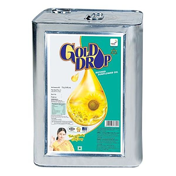 Buy Gold Drop Refined Sunflower Oil 15 Kg Online at the Best