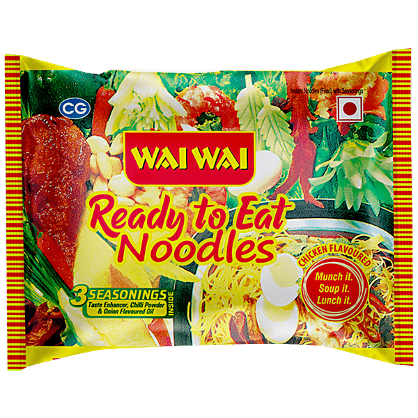 Buy Wai Wai 1 2 3 Noodles Chicken Flavour 70 Gm Pouch Online At Best   20004318 6 Wai Wai Ready To Eat Noodles Chicken 