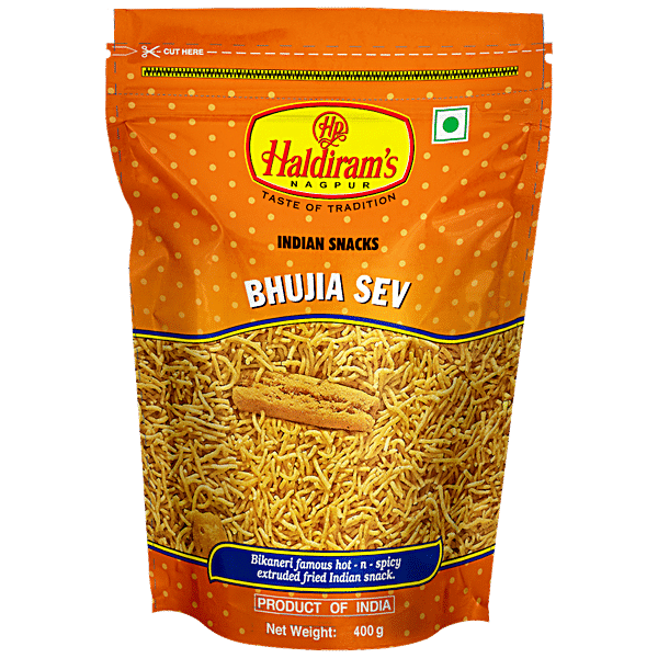 Buy Haldirams Namkeen Bhujia Sev 400 Gm Pouch Online At Best Price Of Rs 105 Bigbasket