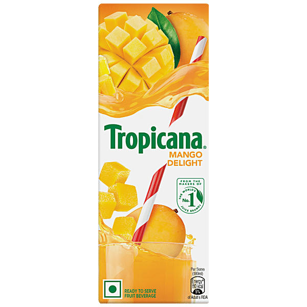 Buy Tropicana Fruit Juice Delight Mango 200 Ml Carton Online At Best ...