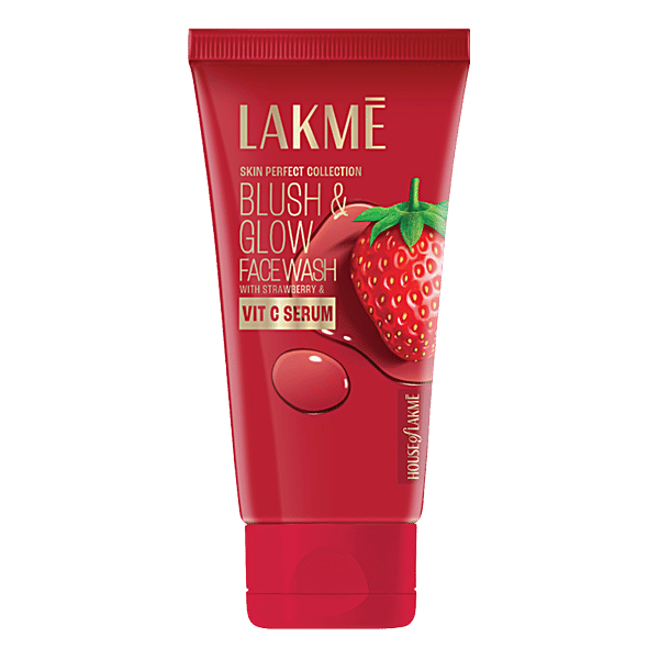 Buy Lakme Face Wash Blush Glow Strawberry Gel 50 Gm Online At Best