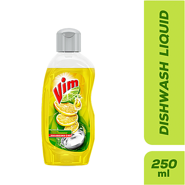 Vim Dishwash Liquid Gel Lemon 250 ml