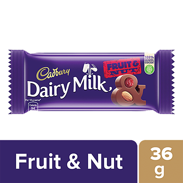 Buy Cadbury Dairy Milk Fruit Nut Chocolate Bar 36 Gm Online At