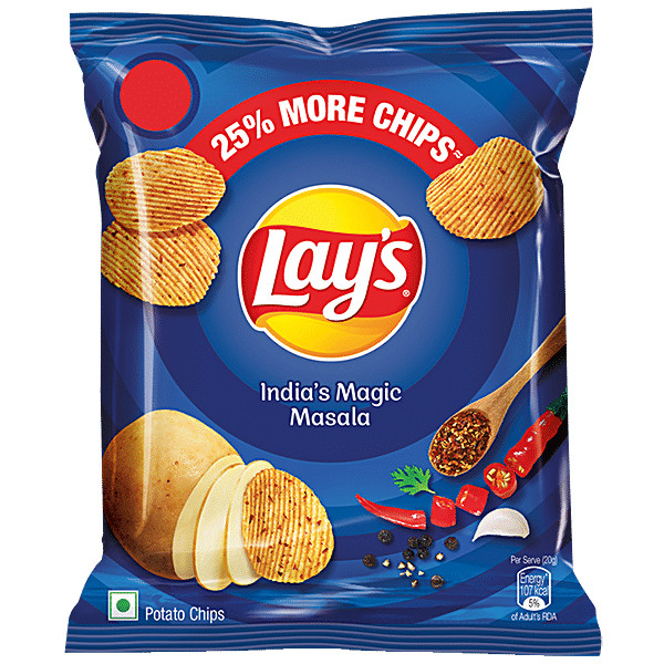 Buy Lays Potato Chips Indias Magic Masala 24 Gm Online At Best Price of ...