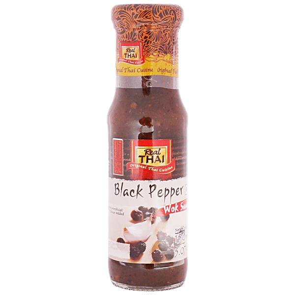 Buy Real Thai Real Thai Sauce Black Pepper Wok 150 Ml Bottle 150 Ml Online At Best Price Of Rs 8282