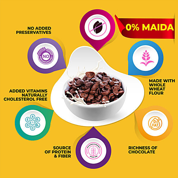 Buy Kwality Choco Flakes - Zero% Maida, With Richness Of Chocolate,  Breakfast Cereal Online at Best Price of Rs 180 - bigbasket