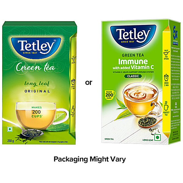 Buy Tetley Green Tea - Long Leaf 250 Gm Packet Online At Best Price. Of ...