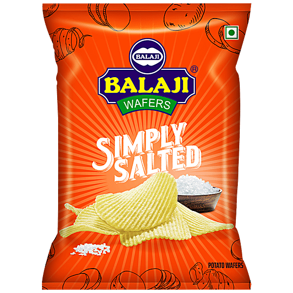 Buy Balaji Wafers Simply Salted 45 Gm Pouch Online at the Best Price of ...