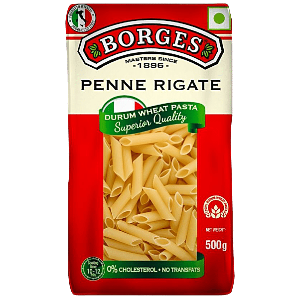 Buy BORGES Durum Wheat Pasta - Mini Penne Rigate Online at Best Price of Rs  166.4 - bigbasket