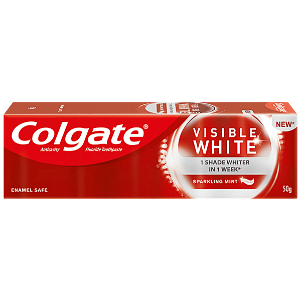 Buy Colgate Toothpaste - Visible White 50 Gm Online At Best Price. Of 