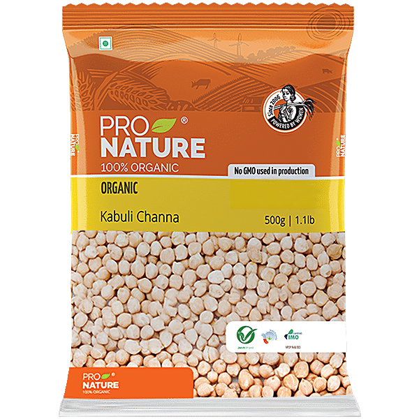 Buy Pro Nature Organic Kabuli Channa 500 Gm Pouch Online At Best Price ...