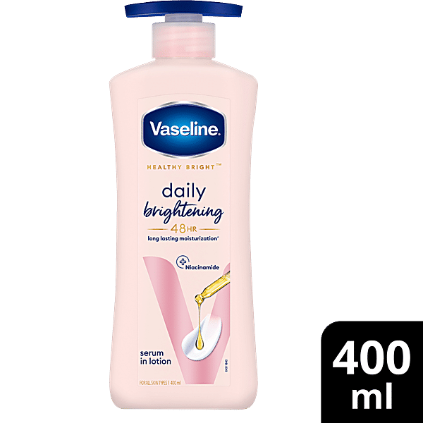 Vaseline Daily Brightening Body Lotion For Healthy Glowing Skin With Niacinamide 400 ml