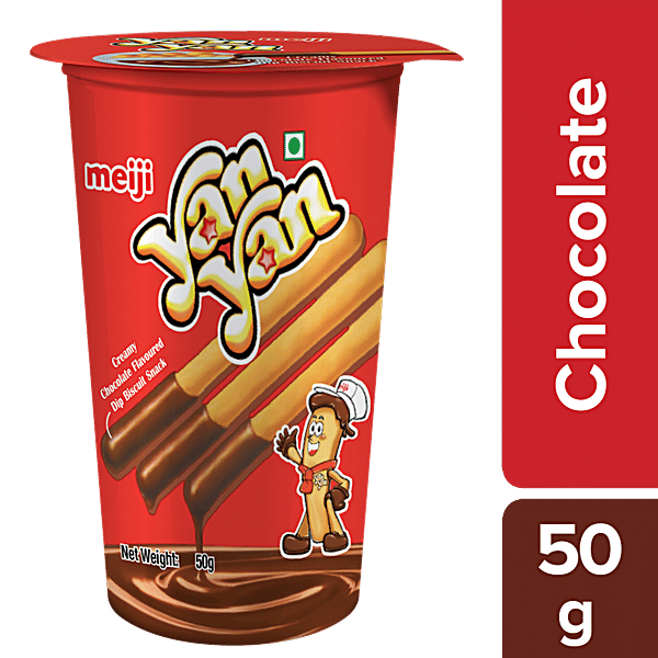 Yan Yan Dip Biscuit - Creamy Chocolate Flavoured 50 g Cup