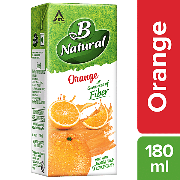 Buy B Natural Juice Orange 200 Ml Carton Online At The Best Price Of Rs ...