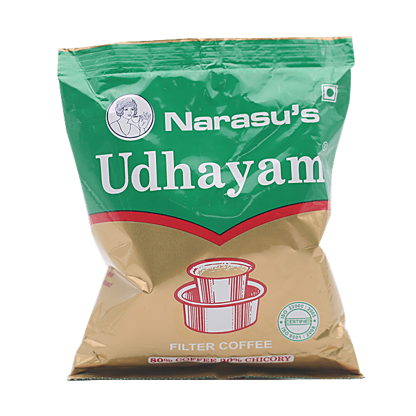 Buy Narasus Coffee Udhayam Blend Of Coffee Chicory 100 Gm Pouch Online at the Best Price of Rs