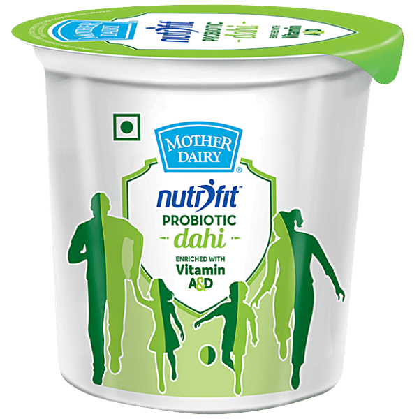 Buy Mother Dairy Nutrifit Probiotic Dahi B Activ Helps Digestion 200 Gm ...