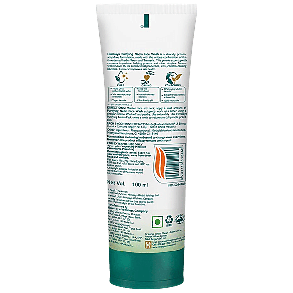 Himalaya purifying neem face shop wash ingredients