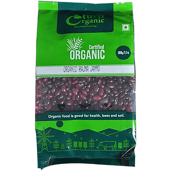 Buy Turn Organic Rajma Jammu 500 Gm Pouch Online At Best Price of Rs ...