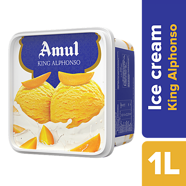 Buy Amul Ice Cream - King Alphonso 1 lt Box Online at Best Price. of Rs ...