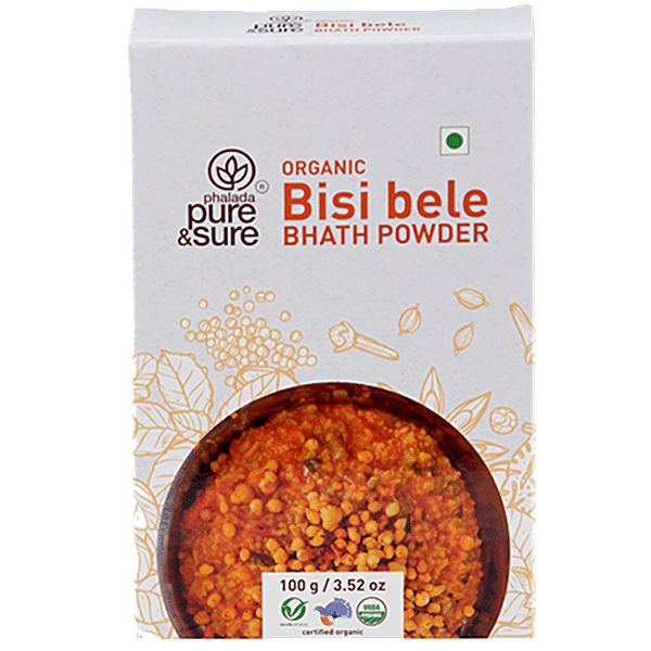 Buy Phalada Pure Sure Organic Bisi Bele Bhath Powder 100 Gm Pouch Online At Best Price Of Rs 72 8681