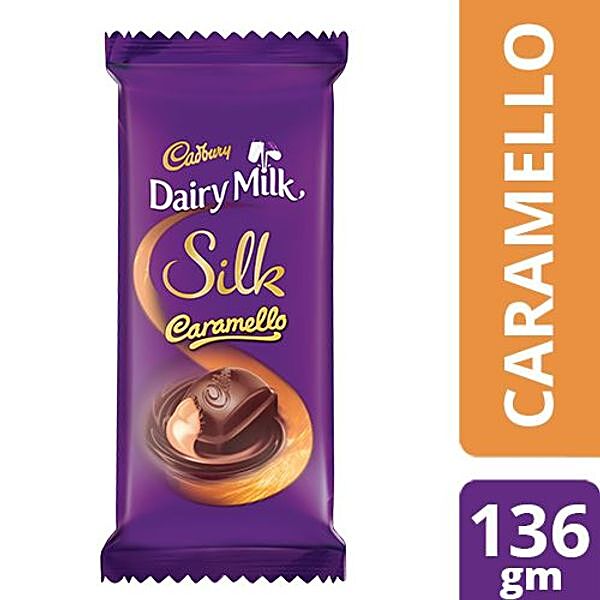 Buy Cadbury Dairy Milk Silk Caramello Chocolate Bar 136 Gm Online at ...