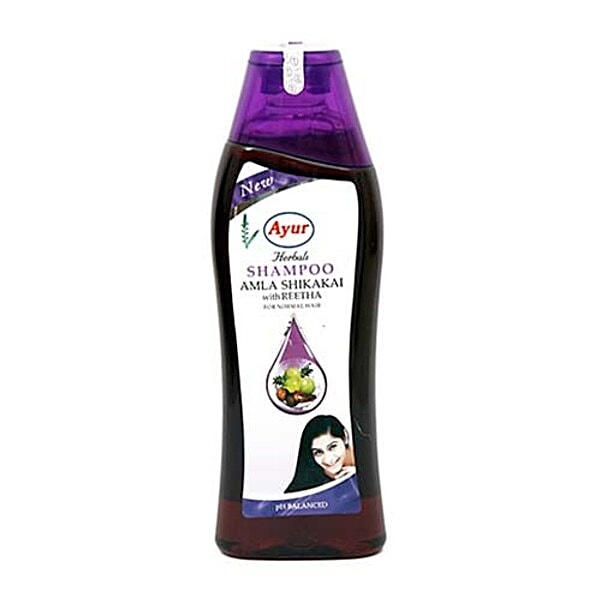 Buy Ayur Herbal Shampoo Amla Shikakai With Reetha 500 Ml Bottle Online ...