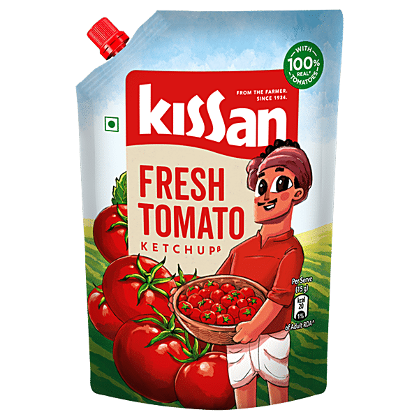 Buy Kissan Fresh Tomato Ketchup 950 Gm Pouch Online At Best Price Of Rs ...