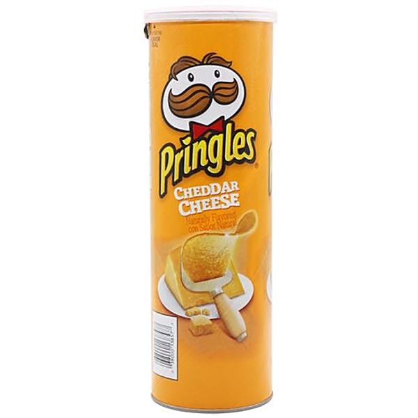 Buy Pringles Potato Chips - Cheddar Cheese 158 gm Online at Best Price ...