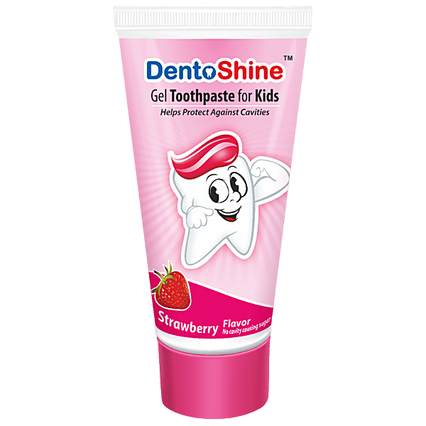 Buy Dento Shine Chotta Bheem Kids Toothpaste Strawberry Flavor Gel 80 ...