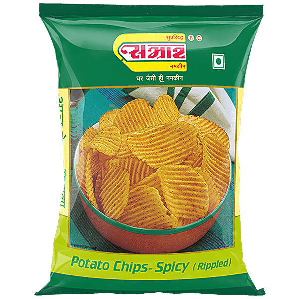 Buy Samrat Alu Wafer Namkeen - Masala, Potato Chips, Spicy Online at ...