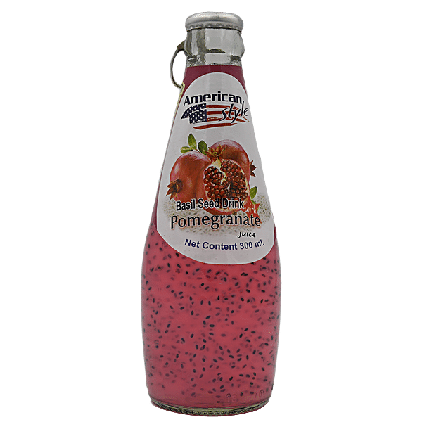 Buy American style Basil Seed Drink Pomegranate Online at Best