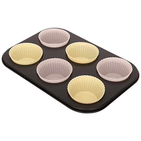 Buy Fackelmann Zenker ZENKER 6pcs muffin cups, 7x3cm, silicone Online at  Best Price of Rs 379 - bigbasket