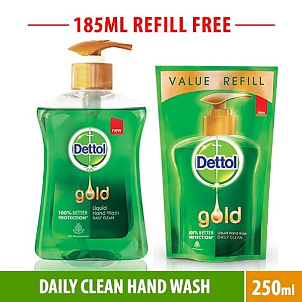 Buy Dettol Gold Liquid Hand Wash Daily Clean 200 Ml Online At The Best