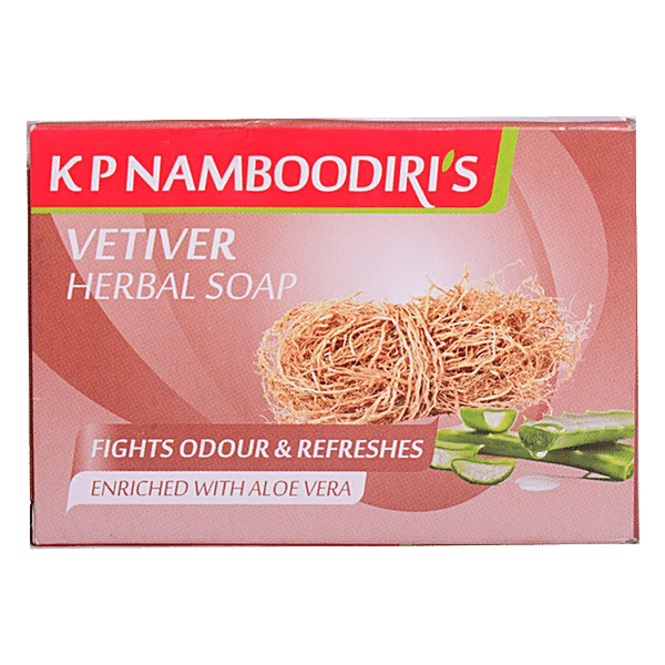 Buy K P Namboodiris Vetiver Herbal Soap Enriched With Aloe Vera