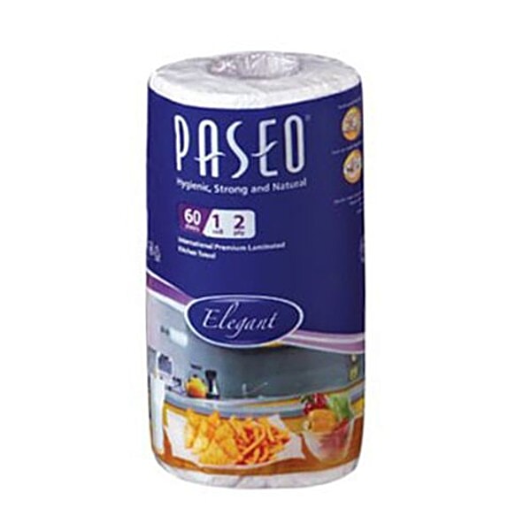 Buy Paseo Kitchen Roll 2 Ply 1 Roll 60 Pulls Online At Best Price Of Rs