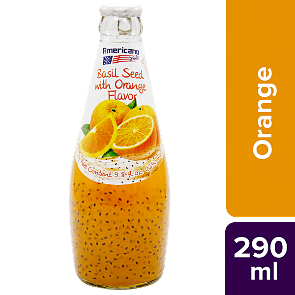 Americano Basil Seed Drinks Orange 290 ml