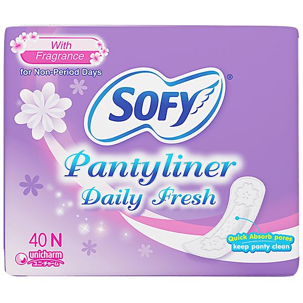 Buy Sofy Panty Liner Daily Fresh 40 Pcs Online At Best Price of Rs 185 -  bigbasket