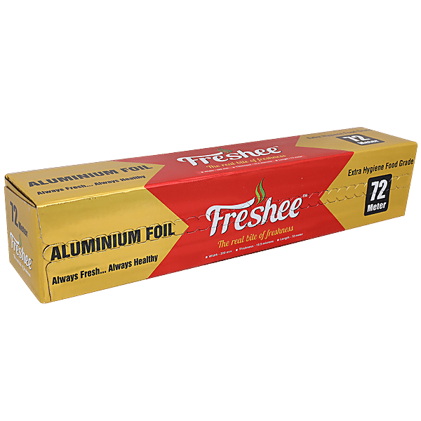 Silver FRESHEE ALUMINIUM FOIL EXTRA WIDE 450 MM HEAVY DUTY 20 M