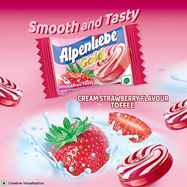 Buy ALPENLIEBE Gold Cream Strawberry Toffee Online at Best Price of Rs 105  - bigbasket