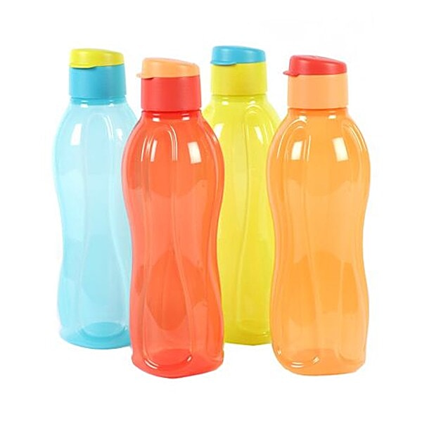 Buy Tupperware Round Water Bottle - Fliptop, Multicolor Online at Best ...