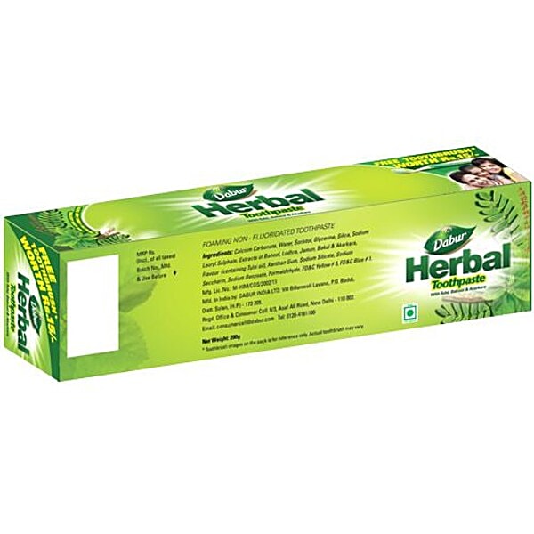 Buy Dabur Tooth Paste - Herbal 200 gm Online at Best Price. of Rs 95 ...