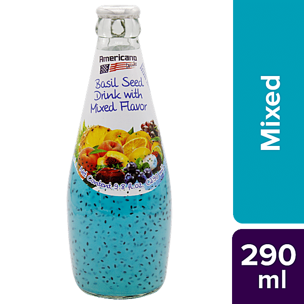 Buy Americana Basil Seed Drinks Mixed 290 Ml Online At Best Price