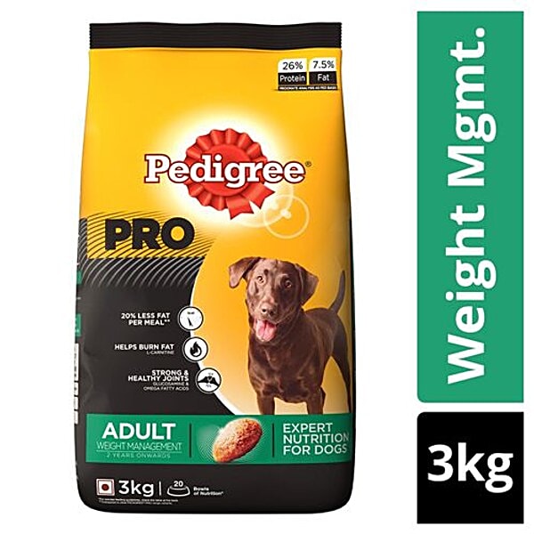 Pedigree healthy weight top dry dog food