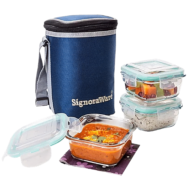 Buy Signoraware Director Glass Lunch Box Transparent 1 Pc Online At 