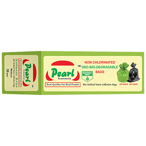 Buy Pearl Luxury 100% Compostable Garbage Bags - XL Online at Best Price of  Rs 225 - bigbasket